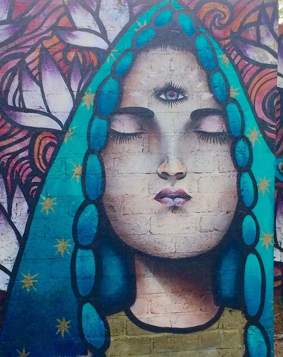 Mural callejero en San Pancho