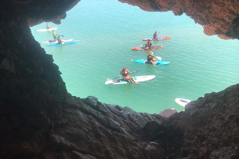 Curso de paddle surf en el Dique Punta Negra