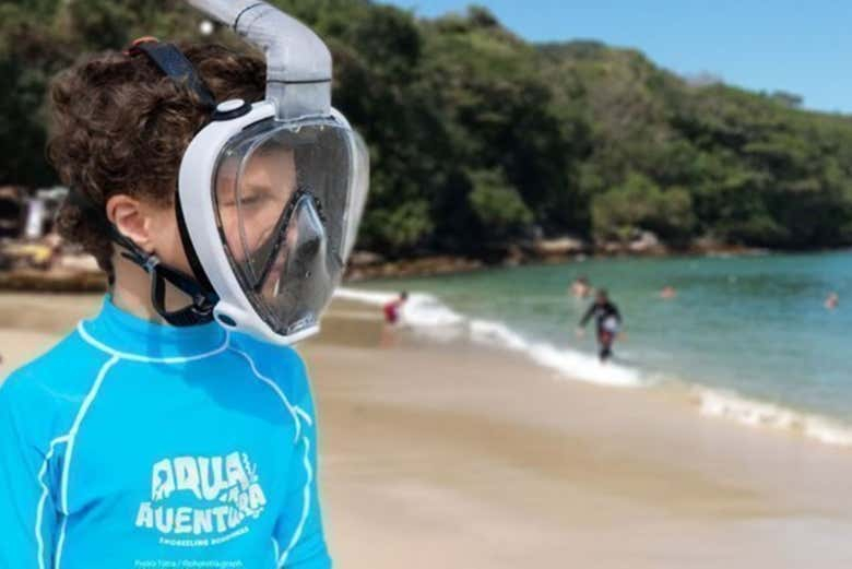 Snorkel en la playa da Sepultura