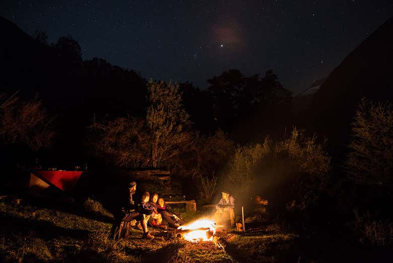 Trekking nocturno por la frontera entre Chile y Argentina