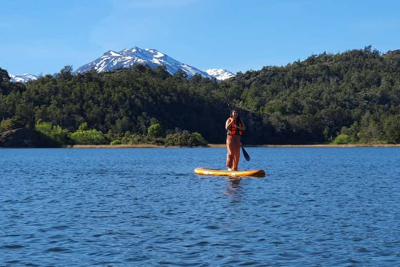 Curso de paddle surf en la laguna Silvia