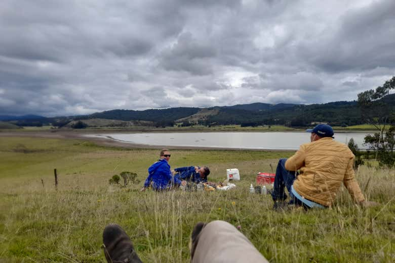 Excursión a caballo a la laguna de Suesca