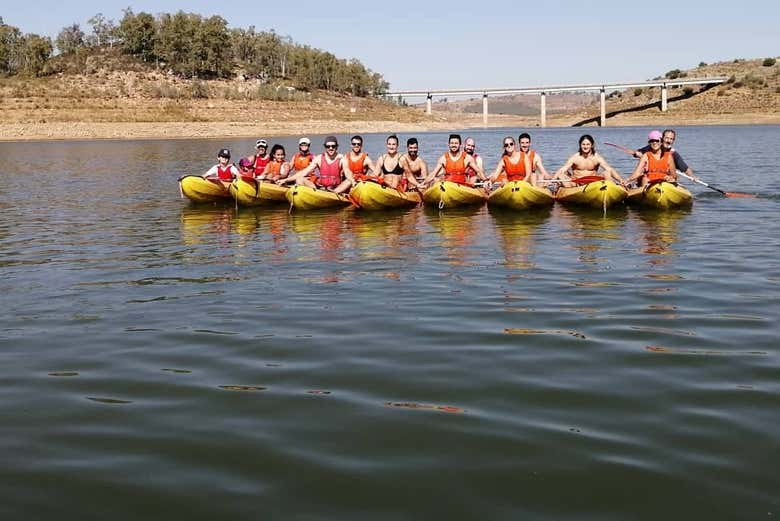 Tour en kayak por el embalse de Alange