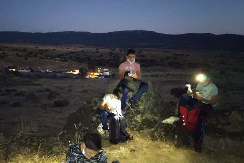 Senderismo nocturno por la Chorrera de Ventillas