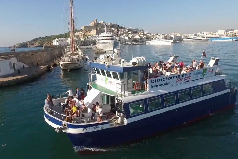 Barco a Formentera desde Ibiza ciudad