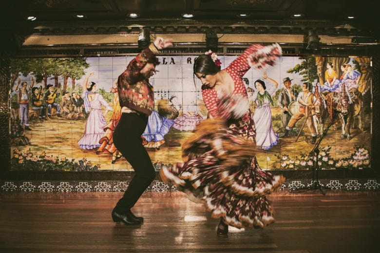 Show flamenco en el tablao Villa Rosa