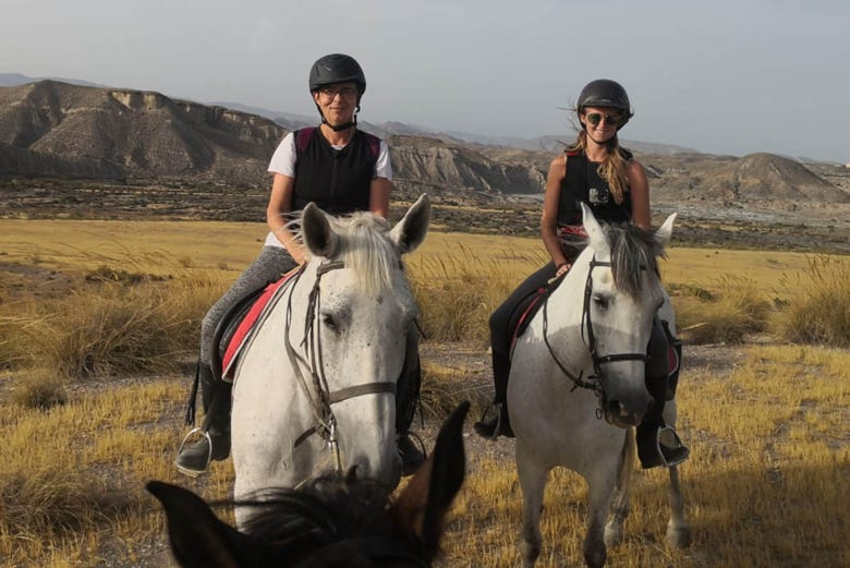 Paseo a caballo por el desierto de Tabernas