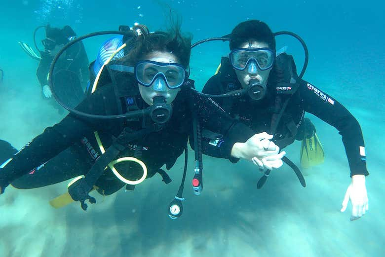 Bautismo de buceo en Tarragona