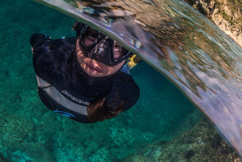 Snorkel en la playa de la Mar Menuda