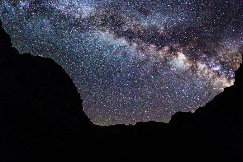 Observación de estrellas en el Gran Cañón