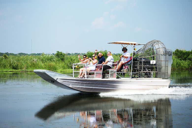 Paseo en aerodeslizador por Panama City Beach