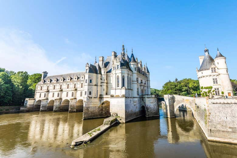 Entrada al castillo de Chenonceau 