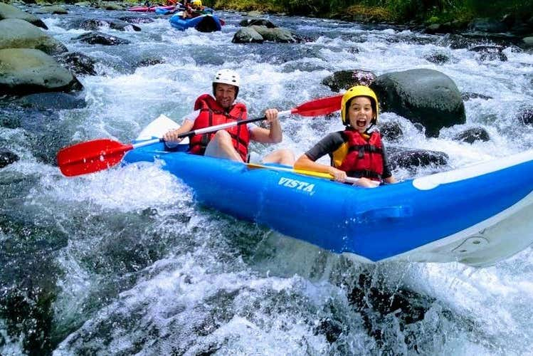 Rafting en canoa en el río Marsouins