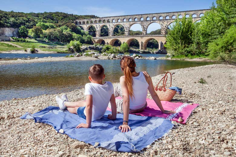 Entrada al Pont du Gard