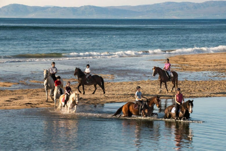 Paseo a caballo por las playas de Grange