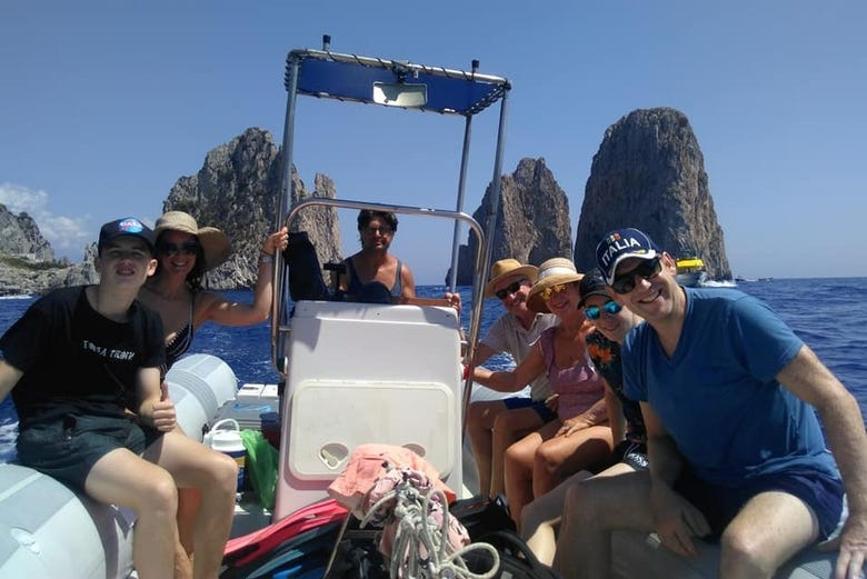 Paseo en barco por la península de Sorrento