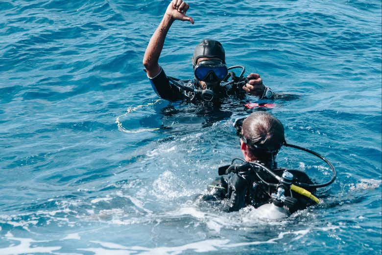 Bautismo de buceo en Addu