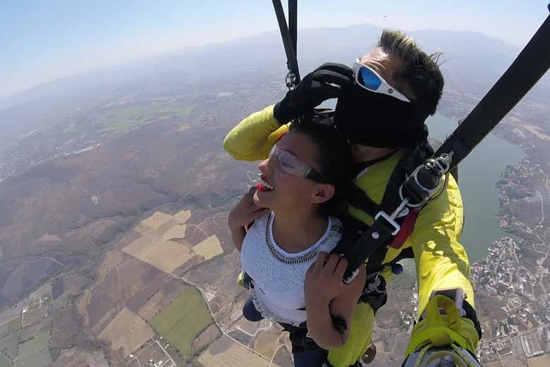 Salto en paracaídas en Atlixco