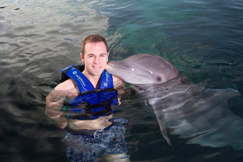 Nado con delfines + Gran Rueda de Cancún