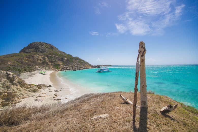 Excursión a Caja de Muertos en catamarán