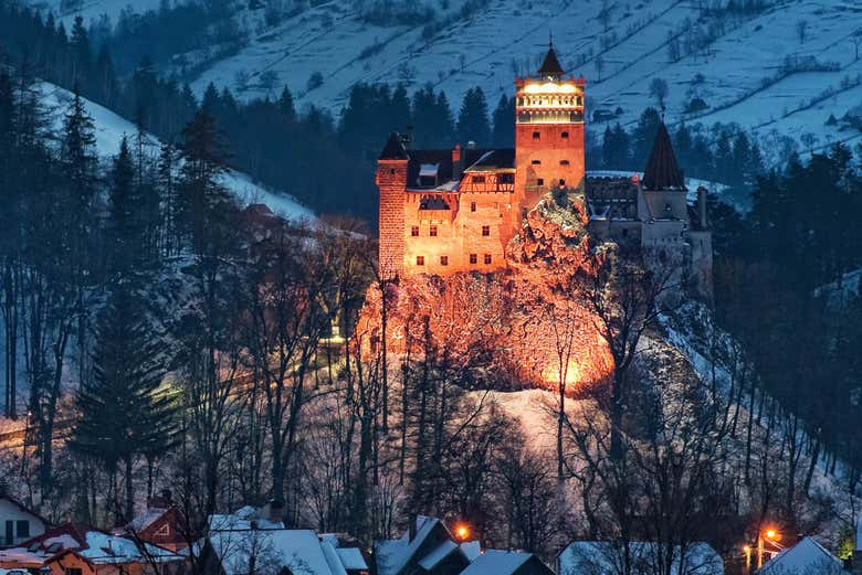 Tour nocturno privado por el castillo de Bran