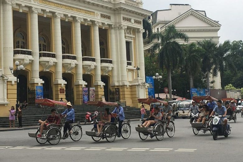 Tour en rickshaw por el casco antiguo de Hanói