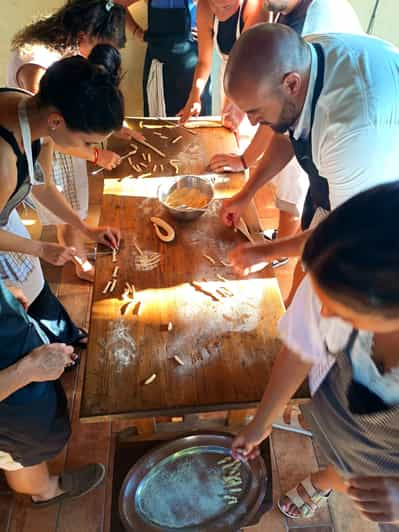 Clase de cocina en el campo de Tropea