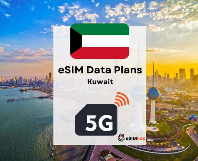 Plan de datos de Internet eSIM para 5G de alta velocidad en Kuwait