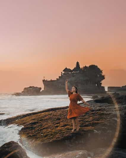 Excursión al atardecer por Ulundanu Bratan, Jatiluwih y Tanah Lot