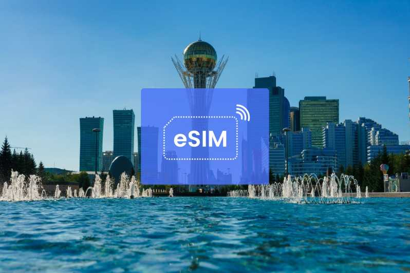 Astana: Plan de datos móviles itinerantes eSIM de Kazajstán