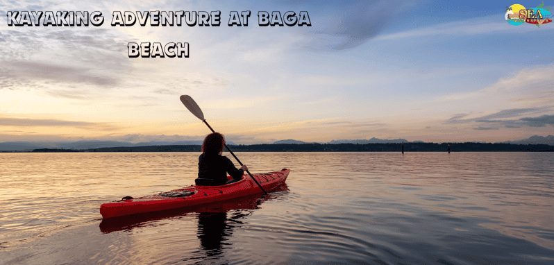 Kayak en la playa de Baga