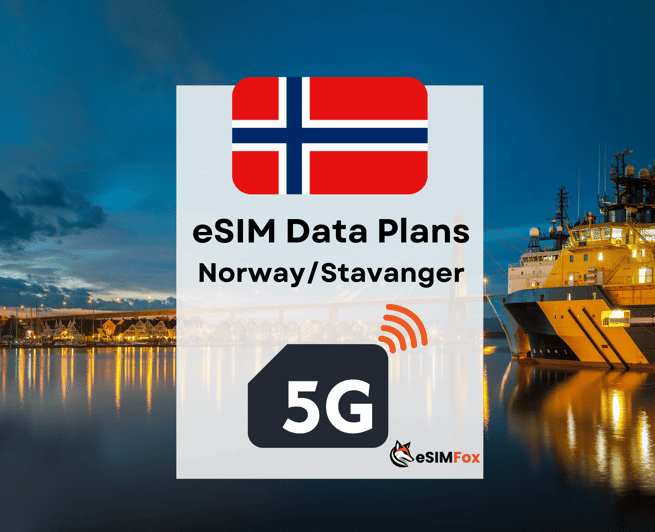 Oslo: Plan de datos de Internet eSIM para Noruega 4G/5G de alta velocidad