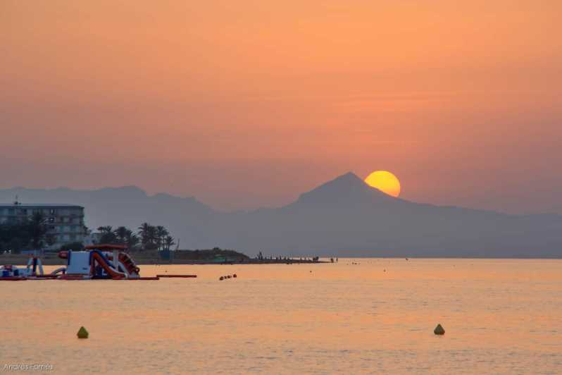 Gandia: Puesta de sol en el mar desde Gandia