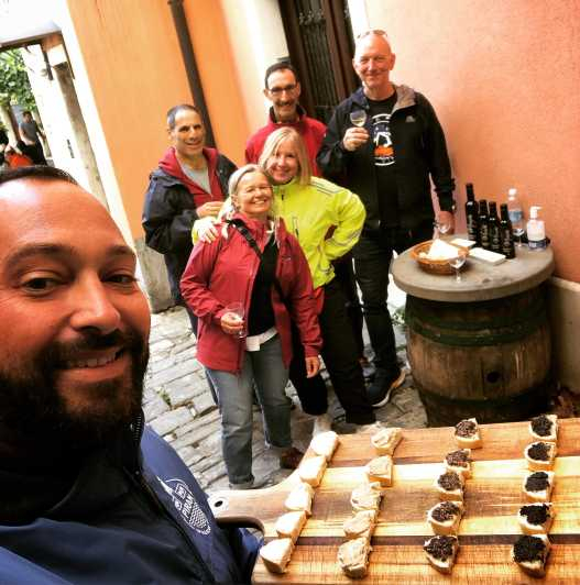 Piran: tour a pie con degustación de vinos y comida local