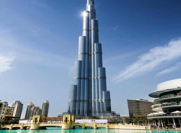 Dubai Burj Khalifa y Fuente de Dubai con recogida y traslado
