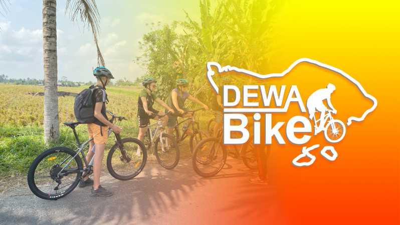 Ubud: Tour PRIVADO en bici con campo de arroz, volcán, comida, piscina