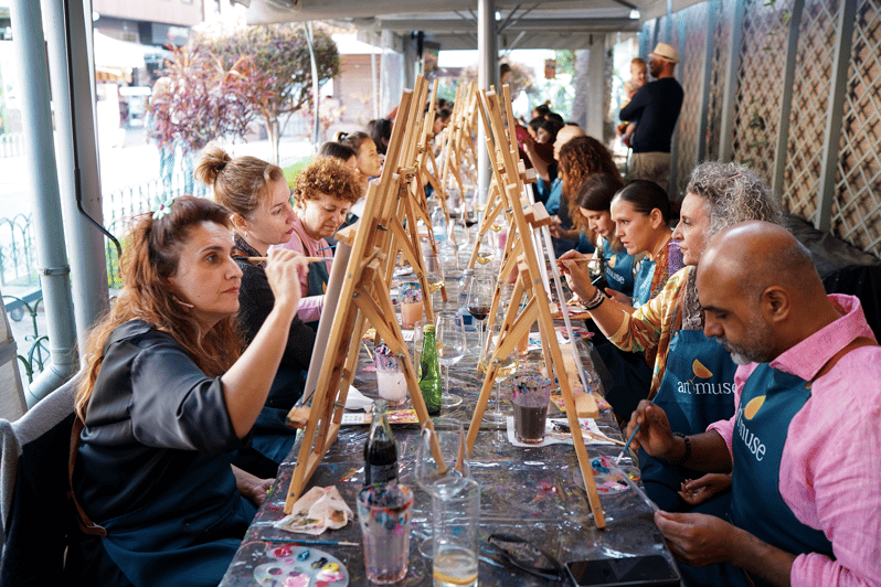 Tenerife: Evento Paint&Wine en Puerto de la Cruz