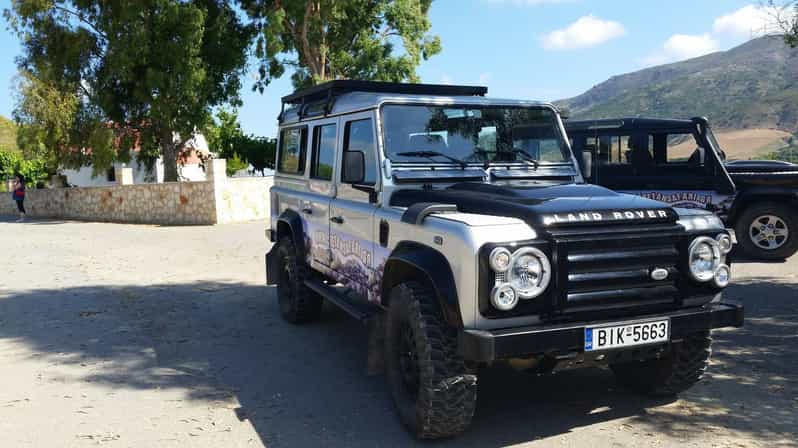 Desde Rethymno: Land Rover Safari de día completo a Preveli