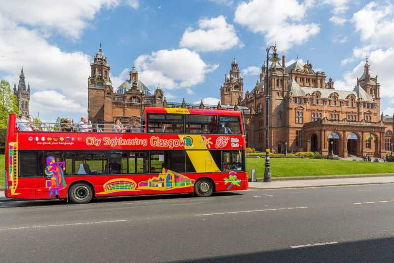 Glasgow: Tour en autobús turístico con paradas libres
