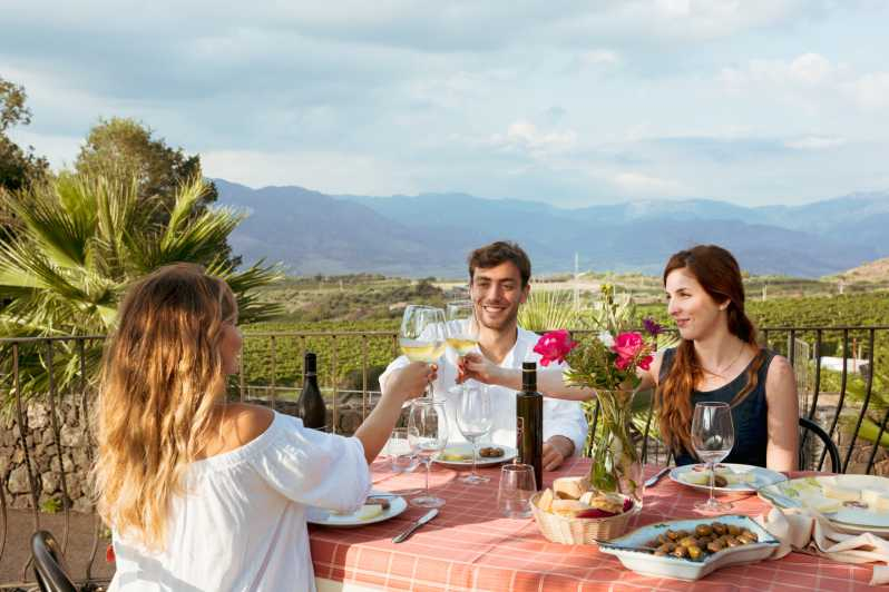 Monte Etna: Degustación gastronómica y vinícola en grupo reducido