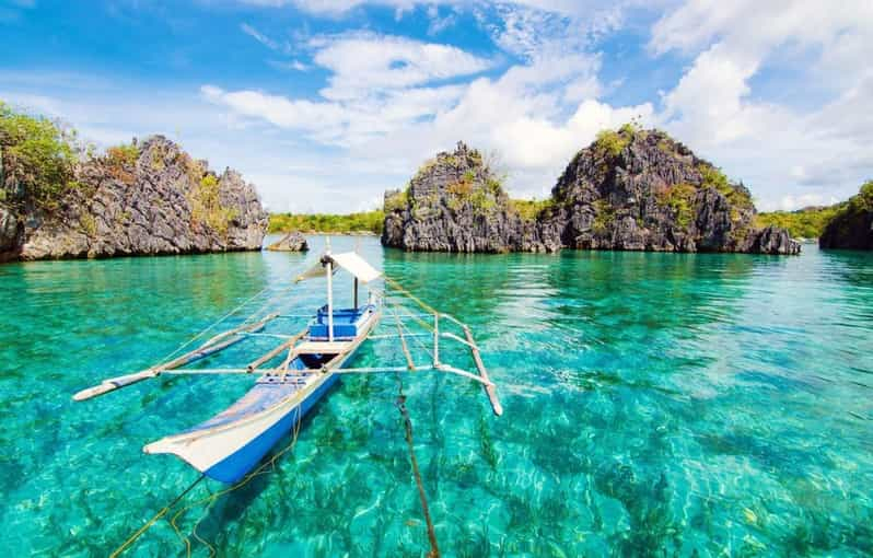 Coron: Acantilados Costeros, Playa y Excursión a la Isla Malcapuya