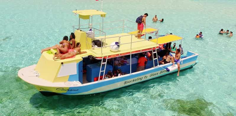 Cozumel: Tour VIP en barco con fondo de cristal y esnórquel en 3 arrecifes