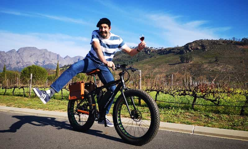 Franschhoek: visita guiada a la bodega en bicicleta eléctrica