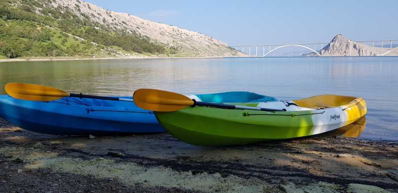 Desde Krk: recorrido en kayak por el puente de Krk y el islote de San Marcos