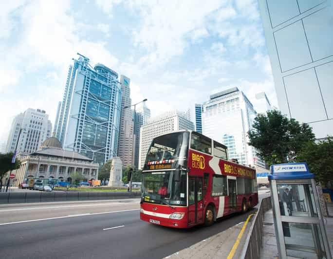 Hong Kong: tour en autobús turístico con paradas libres y tranvía de la cumbre opcional