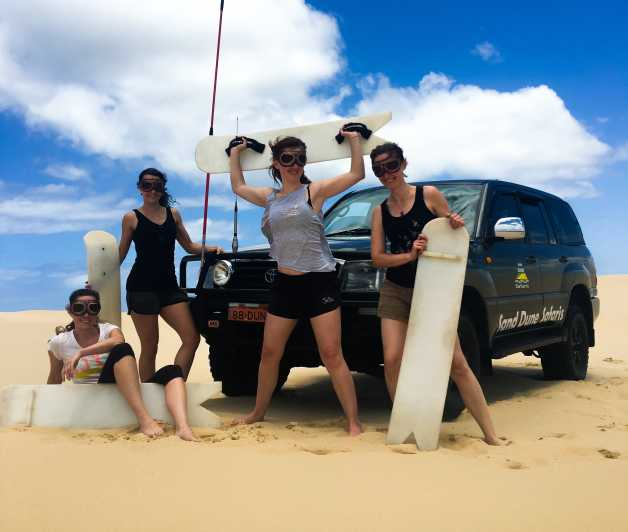 Puerto Stephens: Sandboarding y Sandsurfing con traslado en 4x4