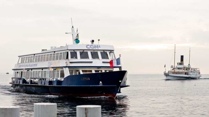Lausana: Excursión autoguiada en barco a Evian
