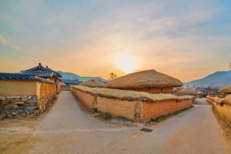 Desde Seúl: Excursión de un día a los Sitios de la UNESCO y el Pueblo Popular de Andong