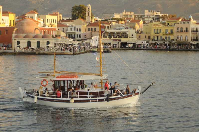 Chania: Crucero en barco a Agioi Theodoroi y la isla Lazaretta