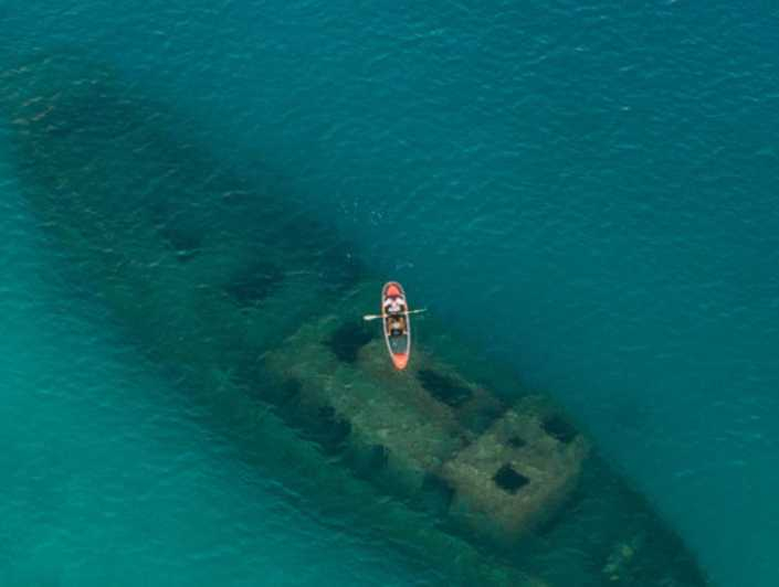 Bridgetown: recorrido por el naufragio en kayak transparente de Carlisle Bay